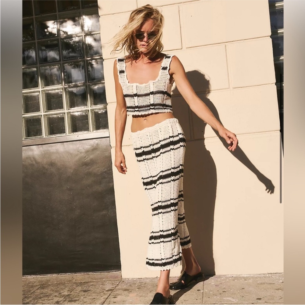 NWOT Free People Donni Crochet Set